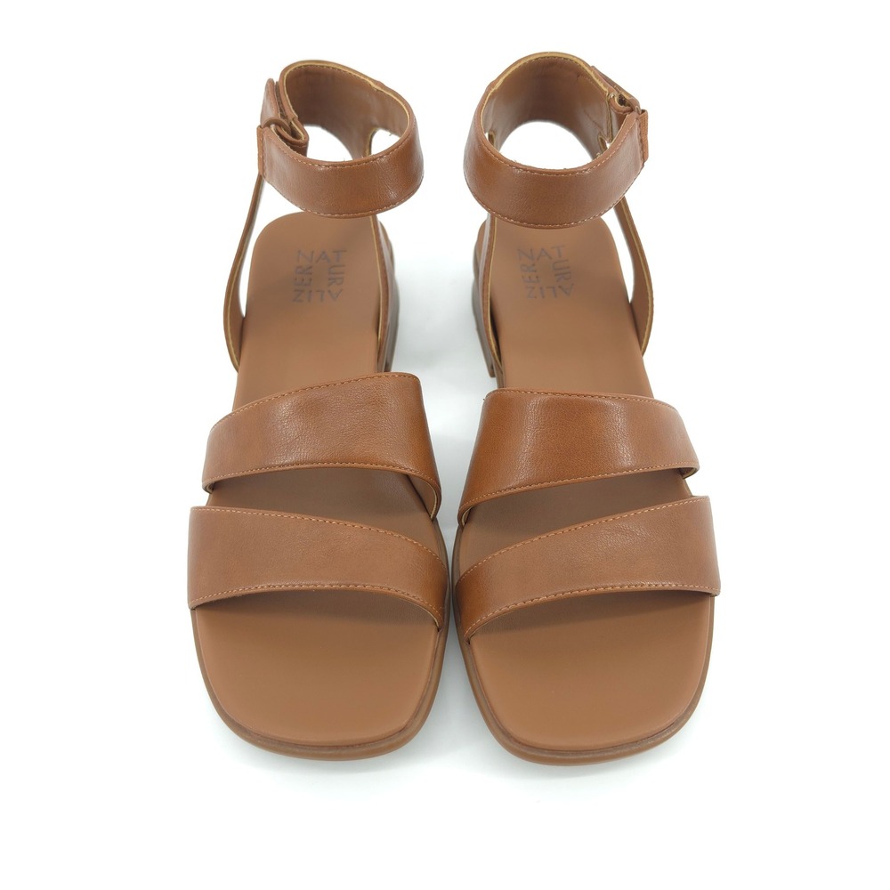 Naturalizer Womens Effie Sandal Synthetic English Tea Brown 9 Ankle Strap - Picture 4 of 7